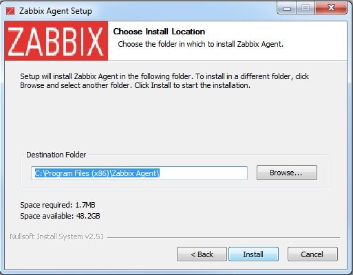 Установка Zabbix agent